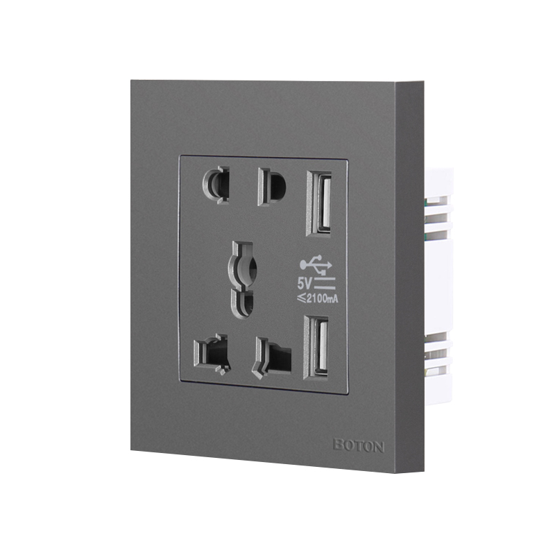 Enchufe USB multifuncional de 5 pines de tipo empotrado para interiores 