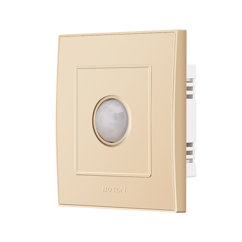 Interruptor de pared con sensor de cuerpo humano blanco