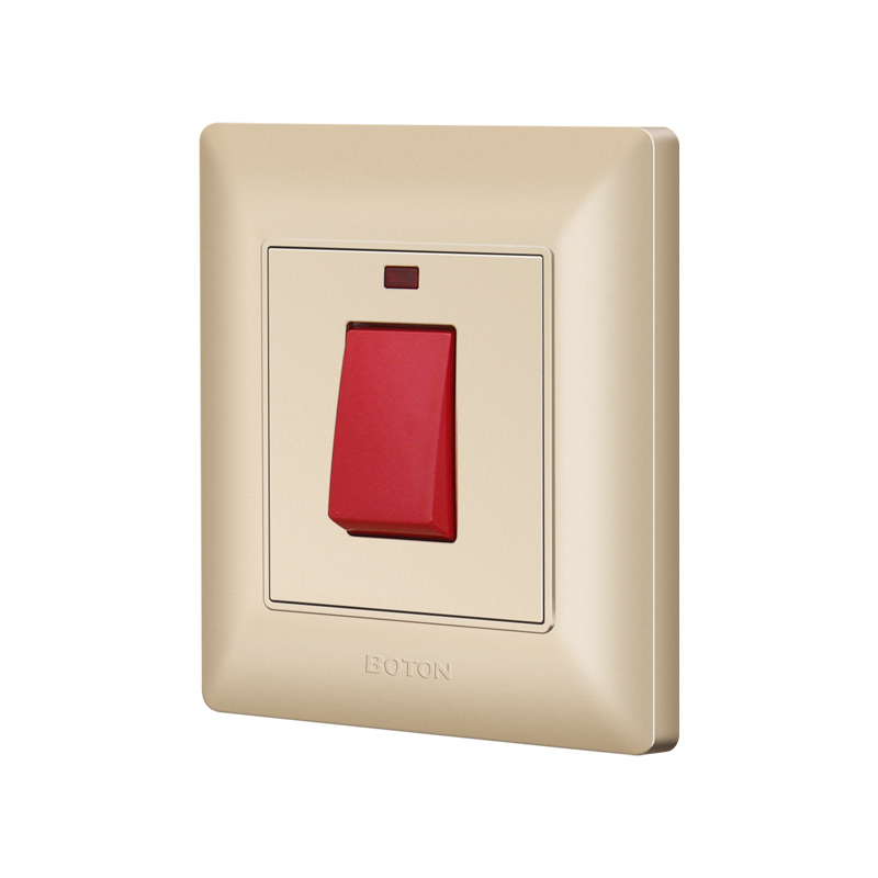 Interruptor de pared de calentador de color blanco duradero 45A