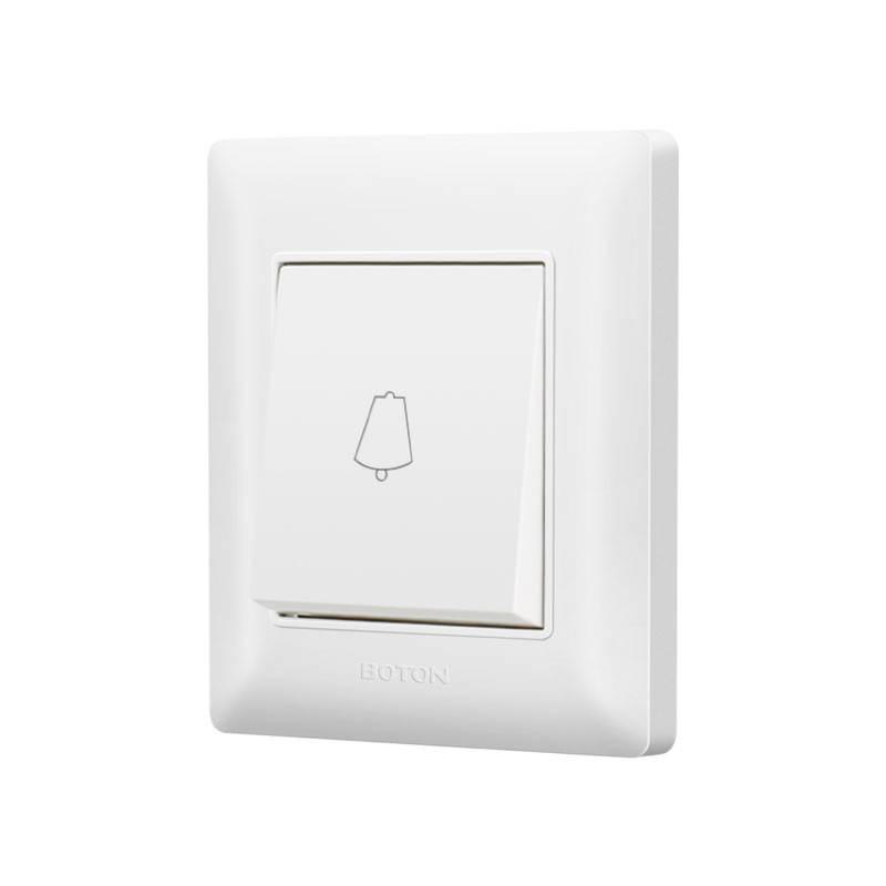 Interruptor de timbre decorador blanco para apartamento 