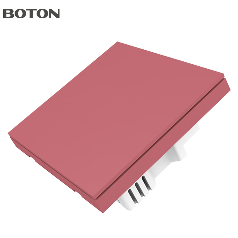 Interruptor inteligente Bluetooth de 1 banda de color rojo