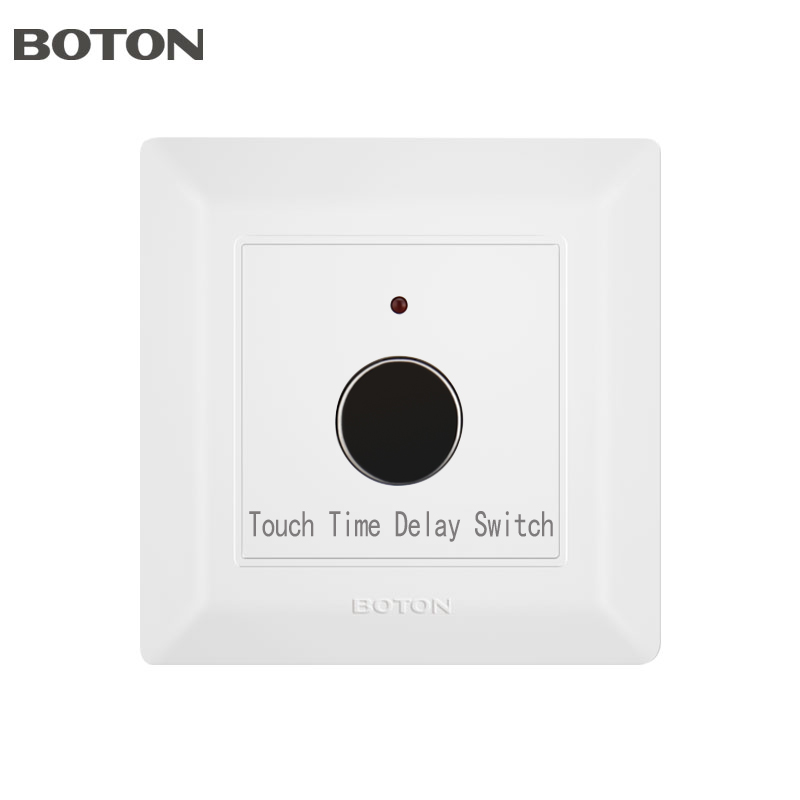 Interruptor de sensor de retardo de tiempo táctil blanco para apartamento 