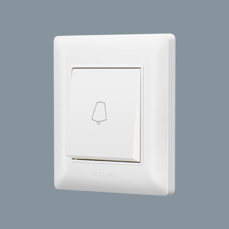 Interruptor de timbre decorador blanco para apartamento 