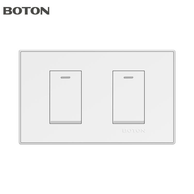 Interruptor de pared decorativo tipo empotrado rectangular